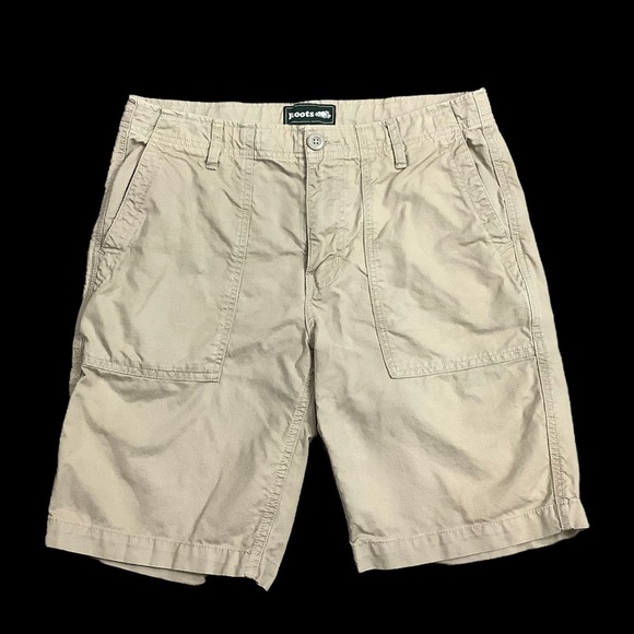 Men's Roots 30 Small Shorts Chino Khakis Khaki Darwstring Disc Golf Skater NWOT - Picture 3 of 8